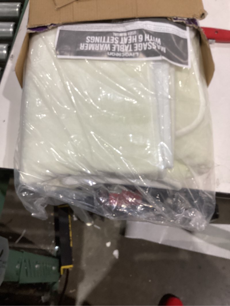 Condition photo showing New/Like New for Livaclean Massage Table Warmer Heating Pad - 6 Temperature Settings - 71" x 31.5” - Soft Flannel Fleece Spa Bed Warmer - Electric Massage Table Heating Pad - 2 Year Replacement Guarantee