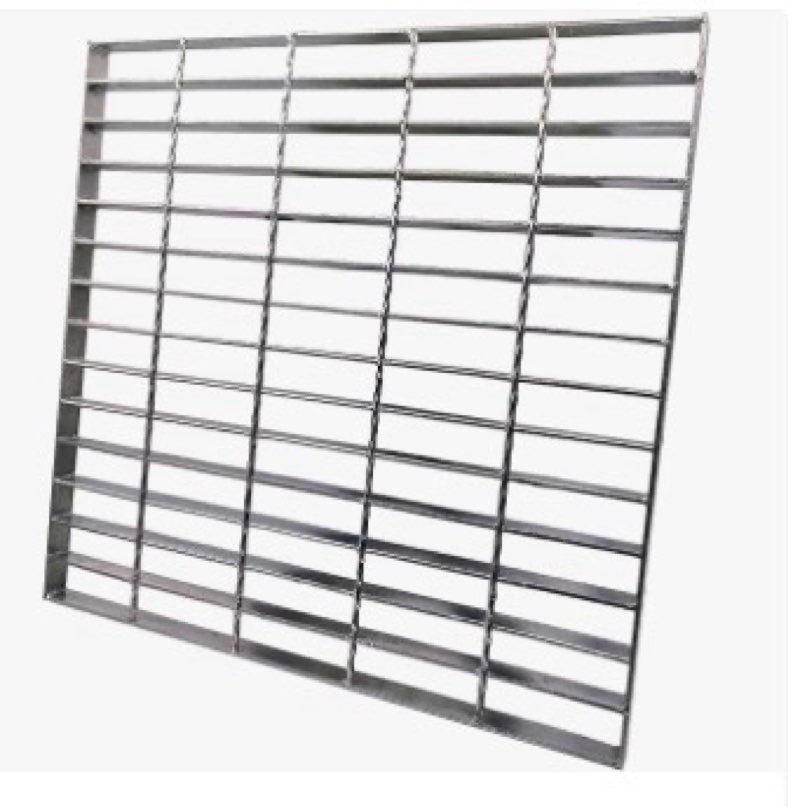 yeshine Steel Drain Grate, 20" X 20" Outdoor Drain Cover, Heavy Duty Metal Sewer Drain Cover Sliver 