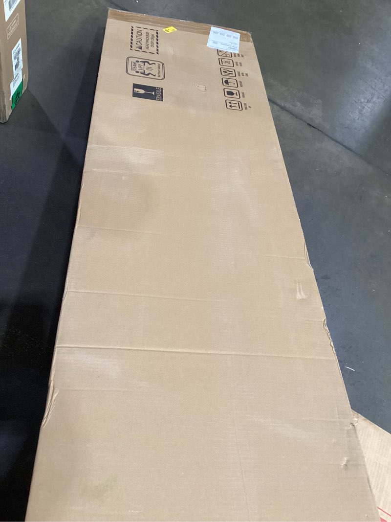 Condition photo showing As Is for Preassembled Bifold Doors for 32"x 80" Opening,1-Panel Sliding Interior Closet Folding Barn Door Slab with Concealed Hardware Kit,MDF Wood Panel,White Water-Proof PVC Surface,Easy Installation 31-1/2*78-3/4in(fit opening 32x80-3/4in)