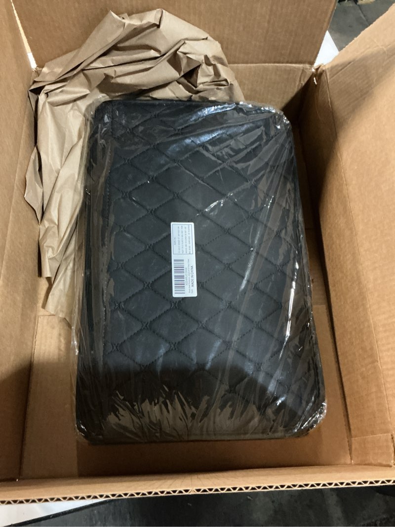 Condition photo showing New/Like New for Seat Back Protector - Leather Kick Mat with Storage Pockets, Front & Back Seat Cover for Kids -Large Capacity Car Seat Organizers and Storage for Child, Splashproof & Easy Clean