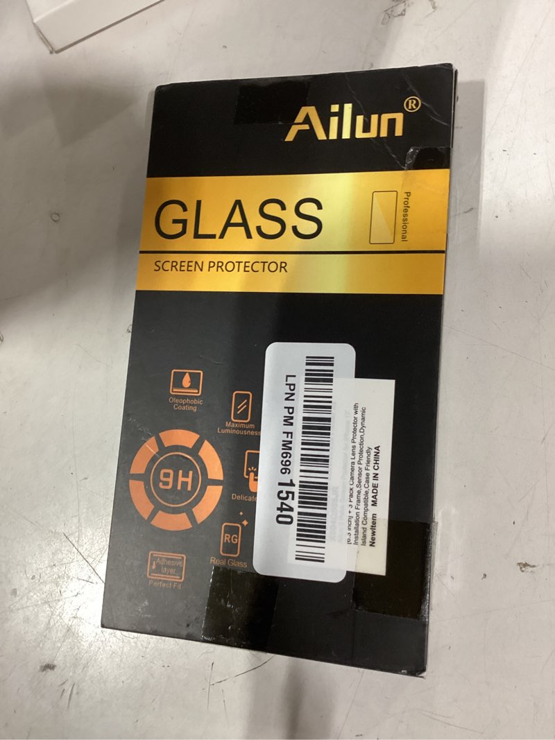 Condition photo showing New/Like New for ailun screen protector for iphone 16 / iphone 15 / iphone 15 pro [6.1 inch] display 3 pack tempered glass, dynamic island compatible, case friendly [not for iphone 16 pro 6.3 inch]. | 6.1 inch, display, case friendly iphone 16/15/15 pro