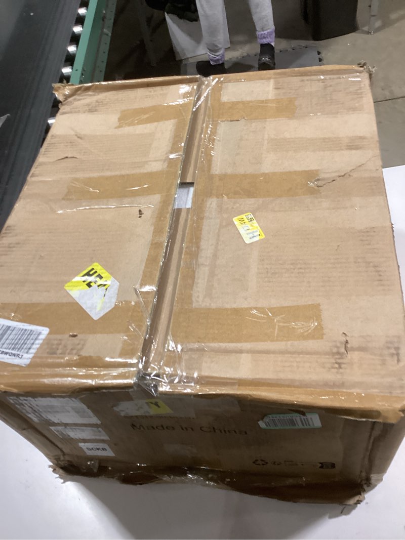 Condition photo showing Good Condition for Muwuele Solid Wood Small Vanity Desk with Mirror and Lights, Narrow Makeup Vanity for Small Space, F