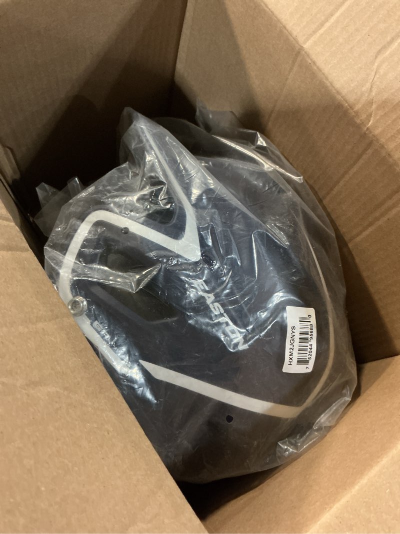 Condition photo showing New/Like New for champro hx legend plus batting helmet navy, white large