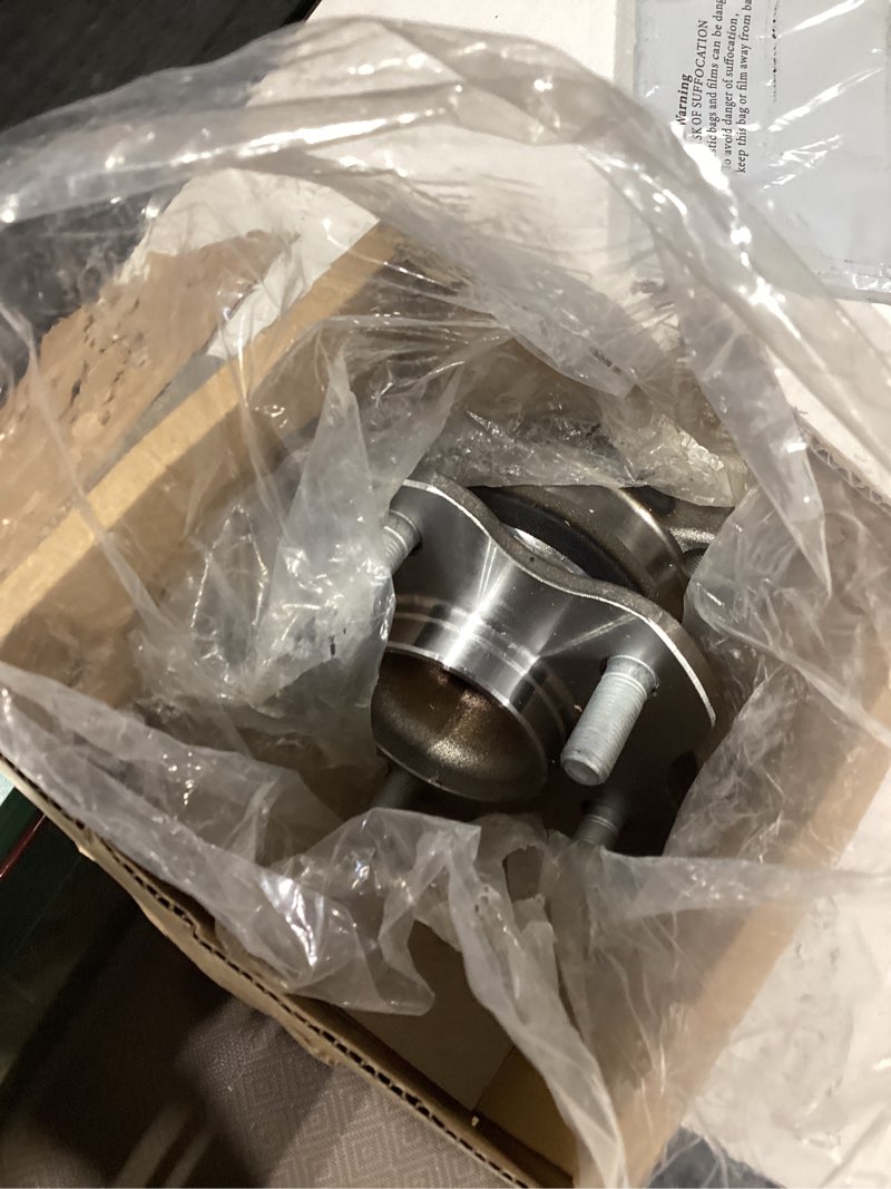 Condition photo showing As Is for similiar productmoog front wheel bearing & hub assembly - replacement part for chevrolet truck - reliable wheel hub assembly & rear bearing not like stockphoto