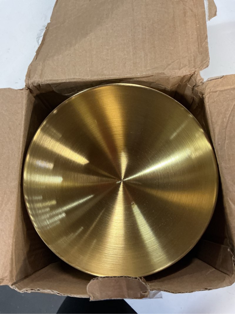 Condition photo showing New/Like New for nuogo 10 pcs gold bowls 5.9 inch stainless steel mixing bowls decorative esthetician bowl for facial metal serving bowl for holiday birthday party wedding baking prepping salad fruit soup 5.9 inch gold 10