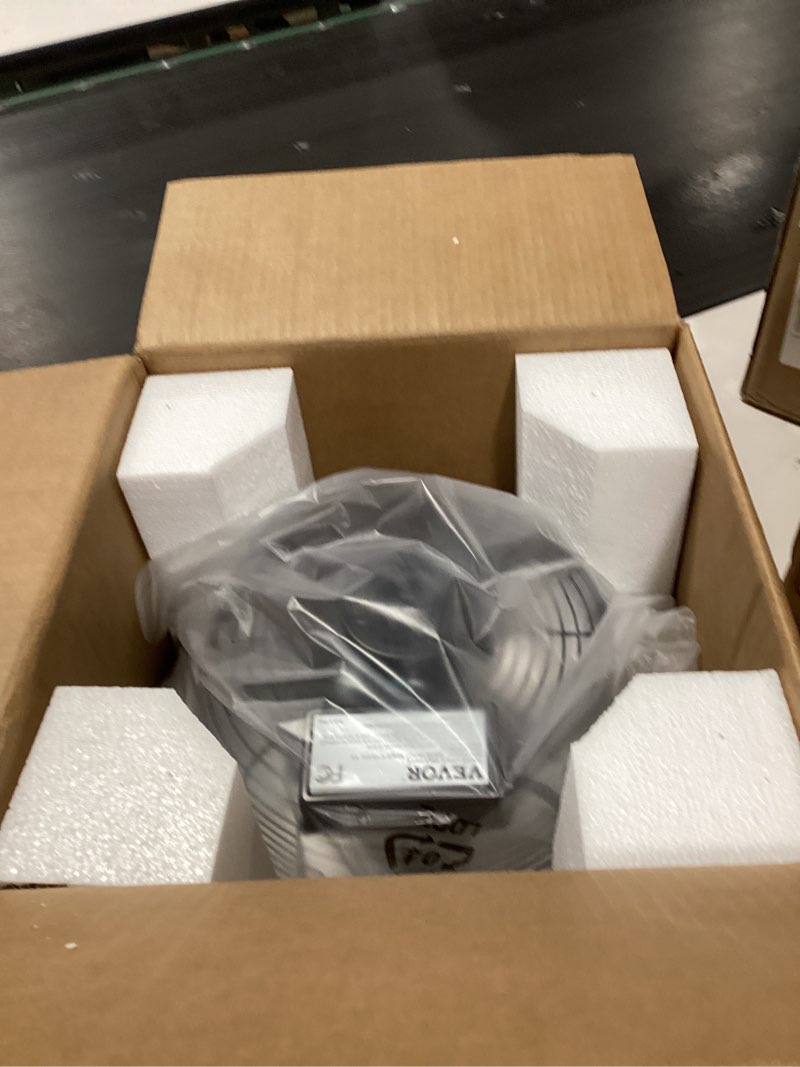 Condition photo showing New/Like New for VEVOR 10'' Shutter Exhaust Fan, High-speed 820 CFM, Aluminum Wall Mount Attic Fan with AC-motor, Ventilation and Cooling for Greenhouses, Garages, Sheds, Shops, FCC (No Power Plug Included) 10 Inch