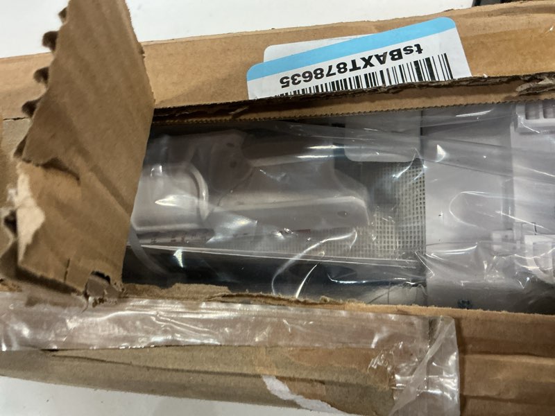 Condition photo showing New/Like New for 120 inch retractable baby gates 34 inch tall, retractable gate with reinforced strip design to prevent crawling through, 10 ft extra wide retractable dog gate for indoor/outdoor white 34" tall x 120" wide