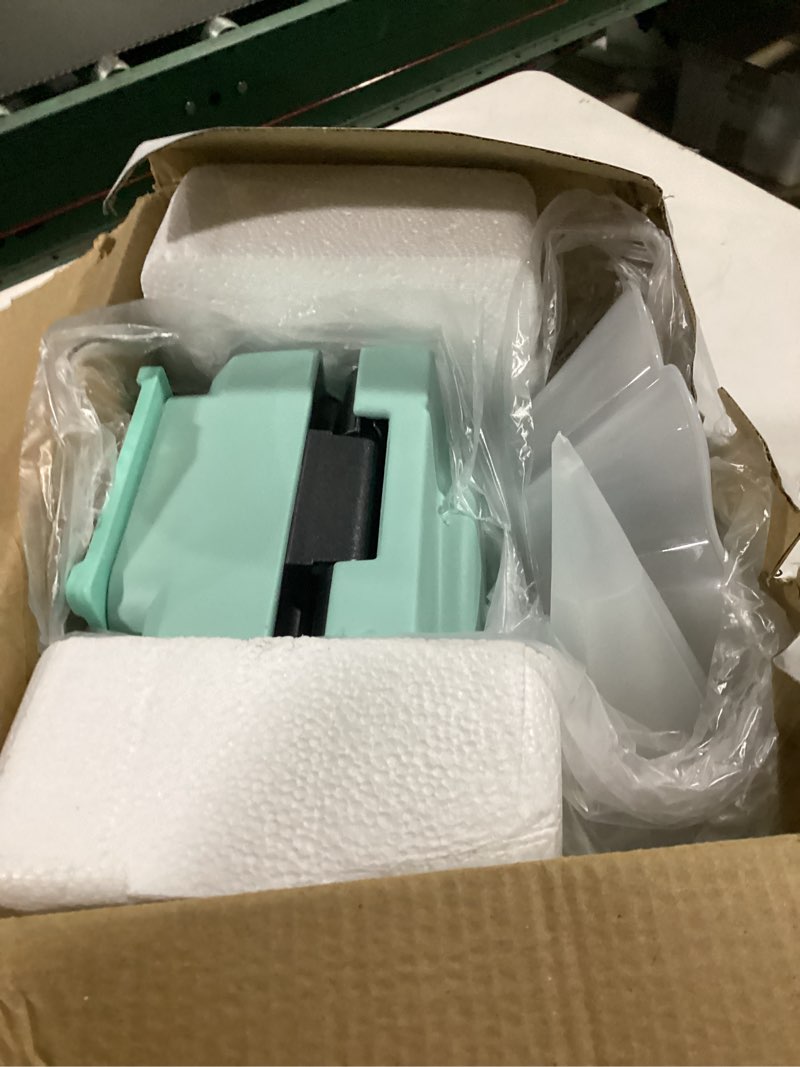 Condition photo showing Good Condition for baker's friend waffle cone maker machine with browning control, 7.5” ice cream cone maker, cone roller & bowl press included,thin waffle maker crispy, nonstick waffle bowl maker,aqua waffle cone maker (aqua)
