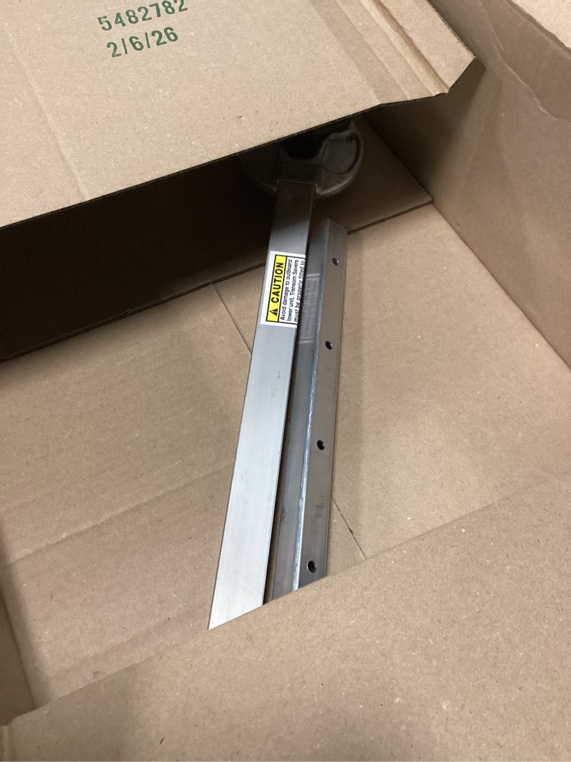 Condition photo showing As Is for attwood adjustable transom saver, 23 to 35 inches, composite head holds engine, roller and trailer mounts, sp-400-rb