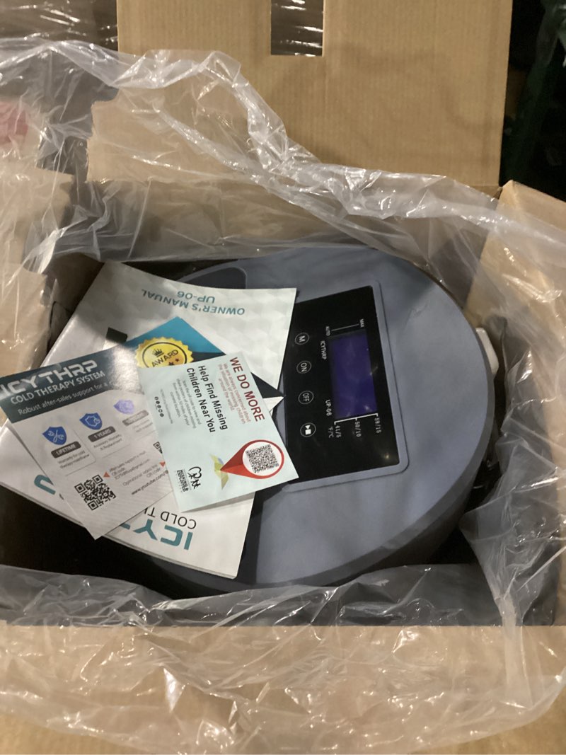 Condition photo showing Good Condition for Cold Therapy Machine with Programmable Timer, Ice-Machine-for-Knee-After-Surgery, Knee Replacement Recovery Equipment, Cryotherapy Pain Relief w/Compression Pad for Shoulder, Ankle (Dark Grey)