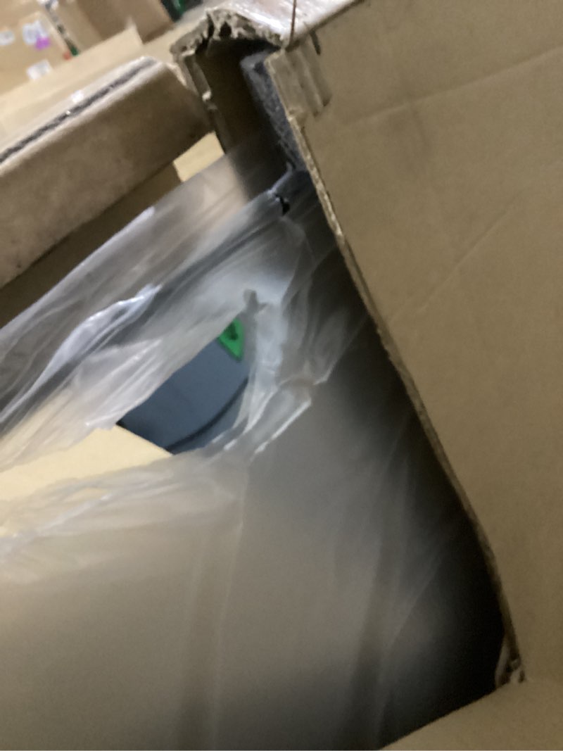 Condition photo showing As Is for melomoir 82"x44" oversized floor mirror freestanding, oversized mirror full length for bedroom living room dressing room gym yoga hair salon, black mirror full length with shatterproof tempered glass black-rect 82"l x 44"w