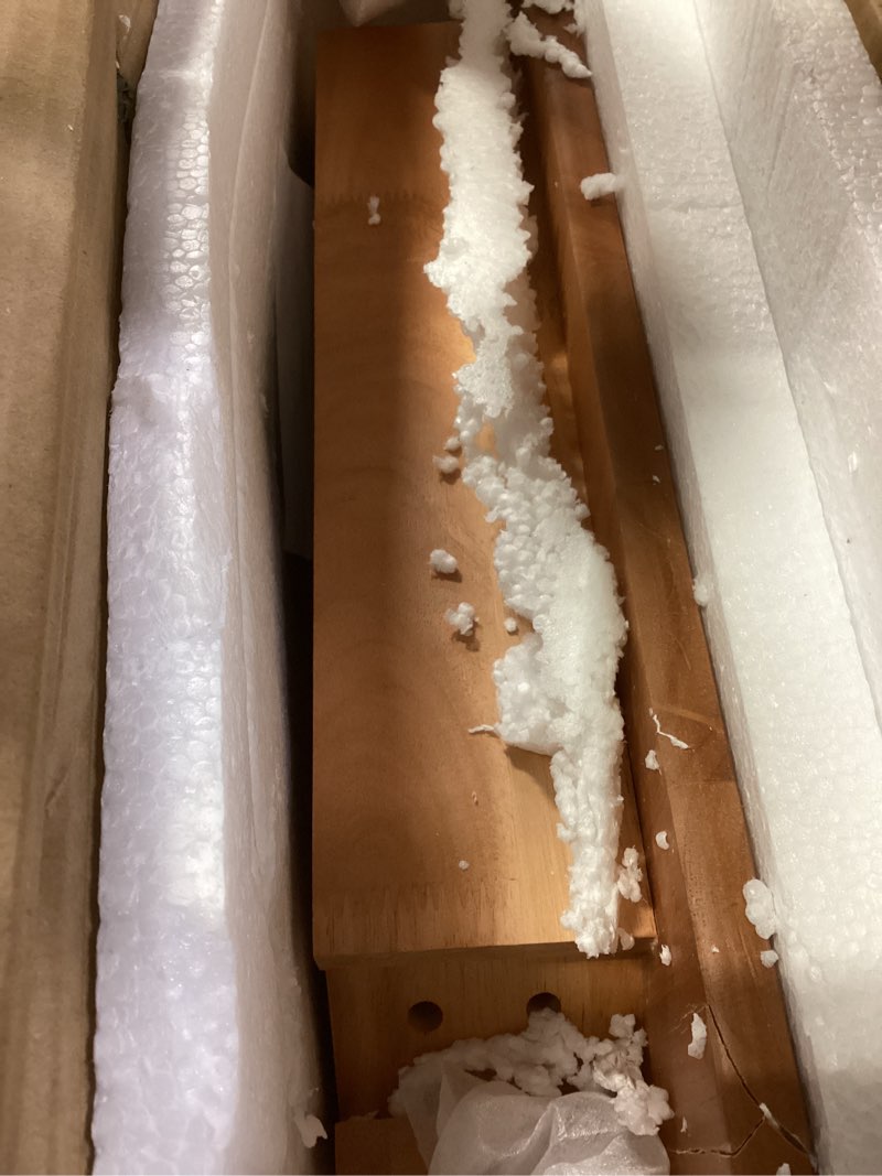 Condition photo showing Good Condition for Solid Wood Desk,40" Oak Wooden Desk with Drawers,Mid Century Modern Small Computer Desk with Drawers for Small Spaces Home Office Solid Wood Writing Desk, (Wood Color-1 Drawers) Wood Color Light