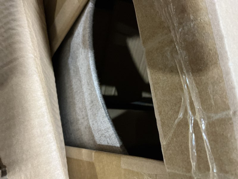 Condition photo showing As Is for adesso 5048-15 ethan floor lamp, 63 in., 100w, walnut wood/black finish, 1 tal metal lamp