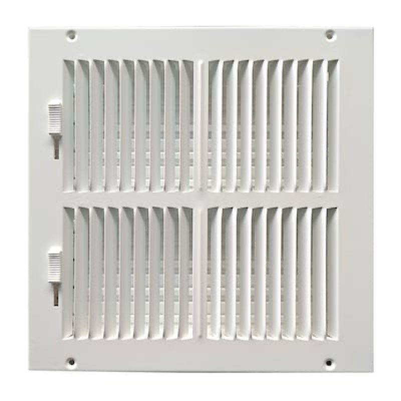 reliabilt 12-in x 12-in 2-way steel white sidewall/ceiling register