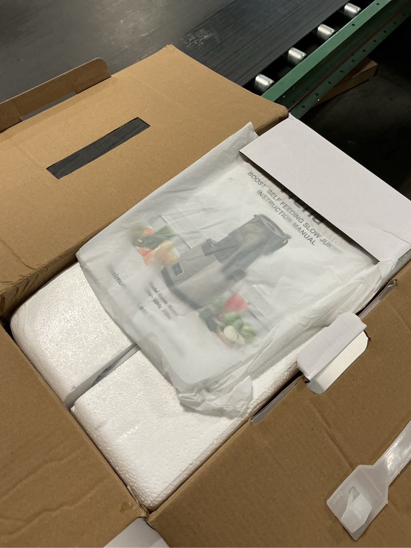 Condition photo showing New/Like New for Fretta Cold Press Juicer,Juicer Machines Vegetable and Fruit,Masticating Juicer with 5.3'' Large Feed Chute fit Whole Fruits,BPA-Free, Reverse Function,Durable Stainless Steel Body,250W Quiet Motor Sliver