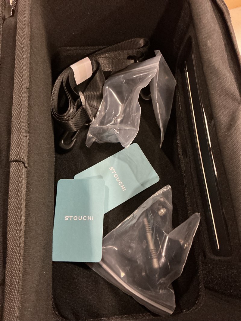 Condition photo showing Good Condition for stouchi game changer mounting kit, all-in-one soft fabric fence mount bag with anti-glare shade & storage, portable fence mount for baseball softball tennis, compatible with iphone/gopro/mevo start
