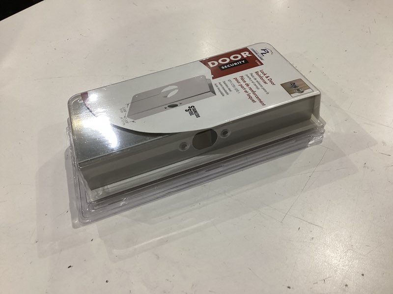 Condition photo showing Good Condition for prime-line u 9585 stainless steel lock and door reinforcement plate for 1-3/8 in. thick doors, stainless steel finish (single pack) reinforcer