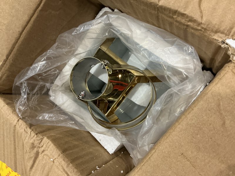 Condition photo showing Good Condition for jhy design gold decorative lanterns 16" h stainless steel candle lanterns with tempered glass for indoor outdoor events parities and weddings