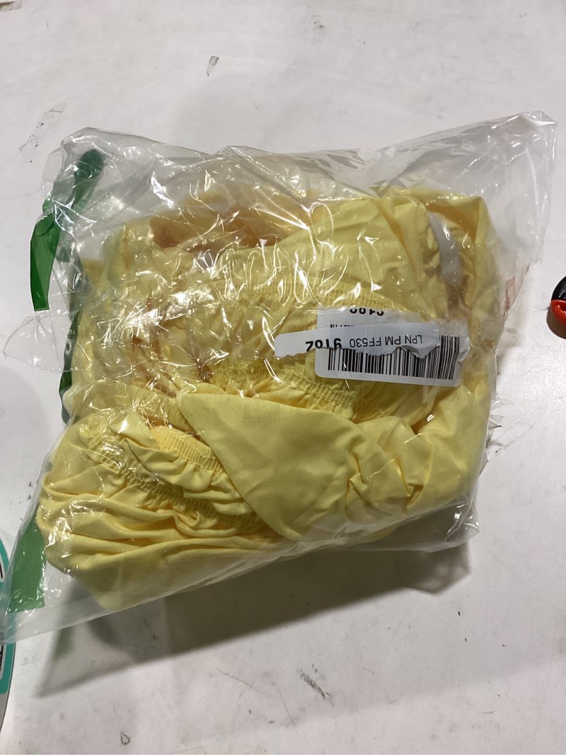 Condition photo showing Good Condition for RIMELA Bed Skirt Queen Size 15 Inch Drop, Wrap Around Elastic Bedskirt Solid Microfiber Luxury Hotel Quality Fabric, Easy to Install Machine Washable Wrinkle & Fade Resistant, Light Yellow Light Yellow Queen-15" Drop
