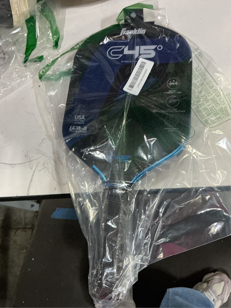 Condition photo showing Good Condition for franklin sports pro pickleball paddles – c45 carbon fiber series - official usap + upa approved – pro player design 14 mm hybrid |electric blue