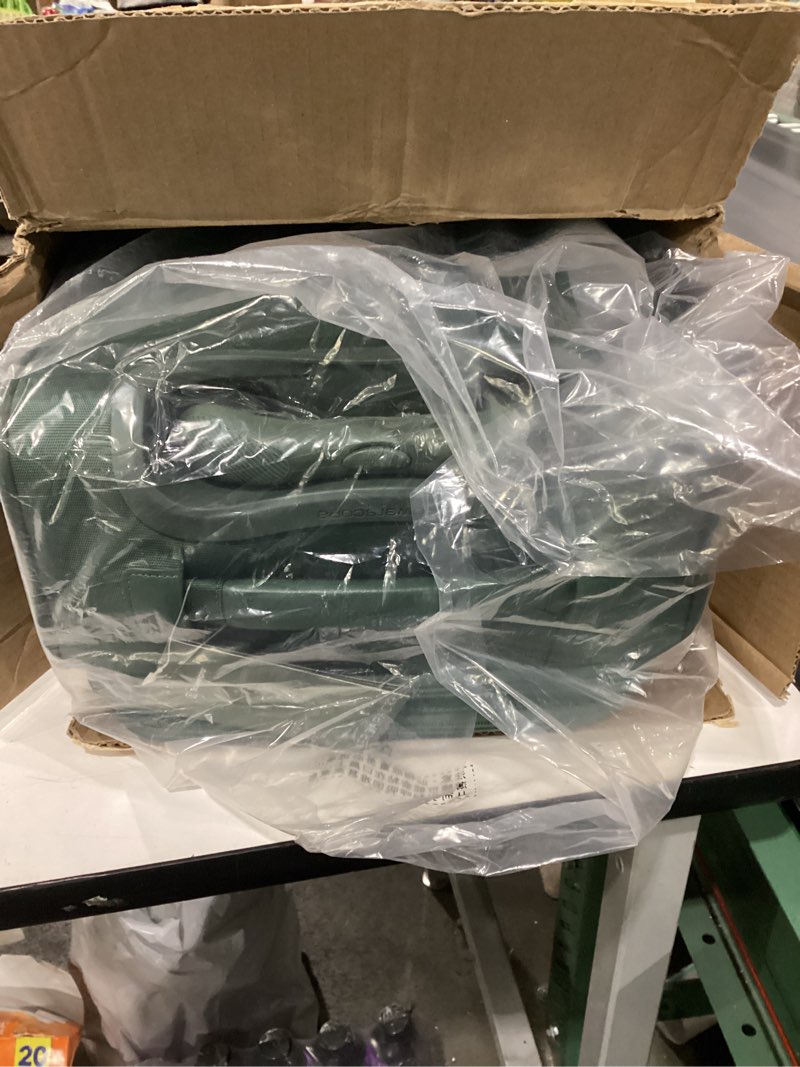 Condition photo showing New/Like New for Travelpro VersaPack+ Lightweight Softside Expandable Carry on Luggage, 8 Spinner Suitcase, TSA Lock, Men and Women, Carry On 21-Inch, Desert Sage Green Carry On Desert Sage Green