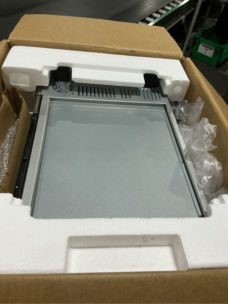 Condition photo showing Good Condition for Nuwave Bravo Air Fryer Toaster Smart Oven, 12-in-1 Countertop Convection, 30-QT XL Capacity, 50°-500°F Temperature Controls, Top and Bottom Heater Adjustments 0%-100%, Brushed Stainless Steel Look