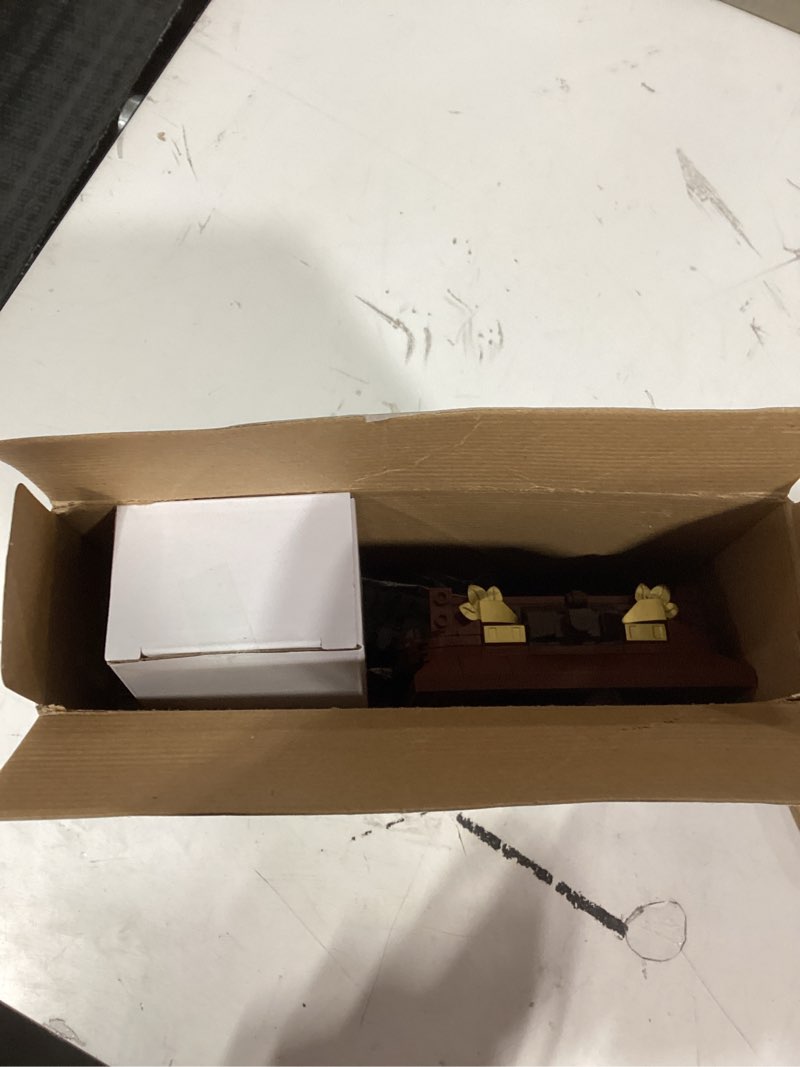 Condition photo showing As Is for Vintage Swing Clock Building Blocks Set – 751 PCS Real Working Mechanical Clock with Alarm, Moving Pendulum & Rotating Dial, Retro Steampunk Decor Gift for Adults & Teens, Compatible with Lego Sets Brown