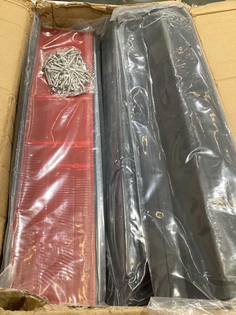 Condition photo showing Good Condition for nalwort dock bumpers 16 feet and 24 feet, full protection dock fender for straight edge and side, boat dock bumpers for edging, includes mounting screws, black gray blue brown green orange yellow black 16 feet