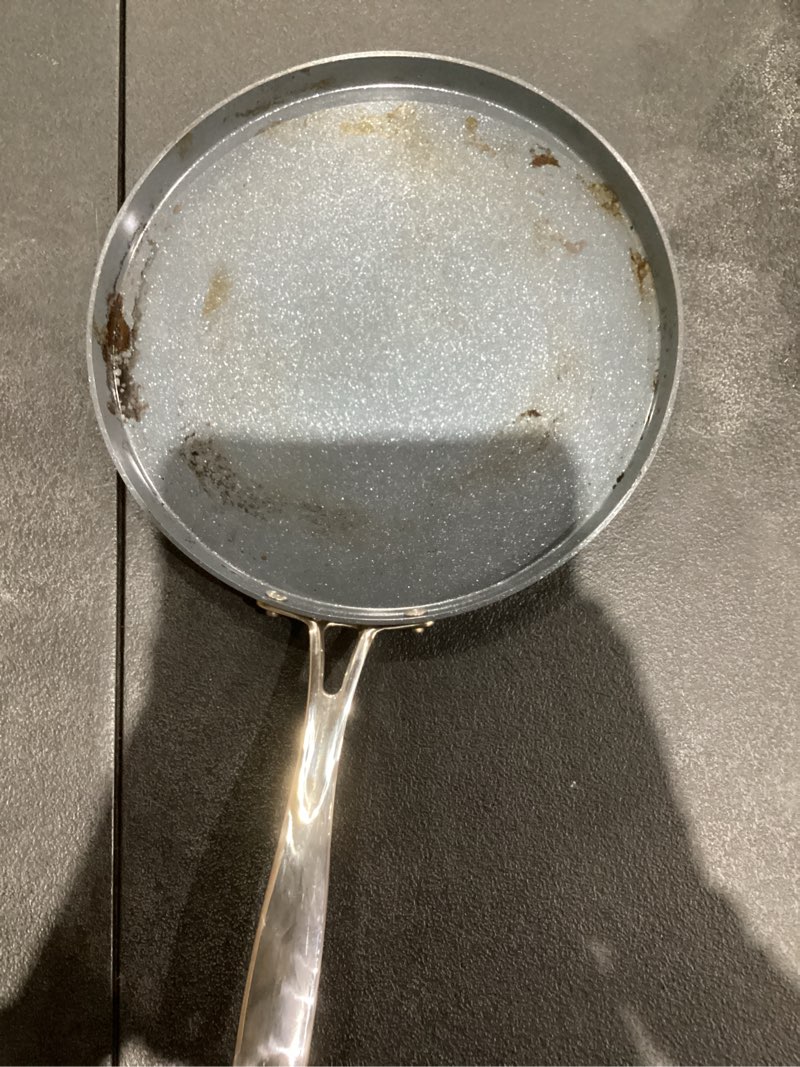 Condition photo showing Good Condition for Tramontina Utsava 11-Inch Tri-Ply Clad Stainless Steel Ceramic-Coated Dosa Tawa, Non Stick Tava Pan 