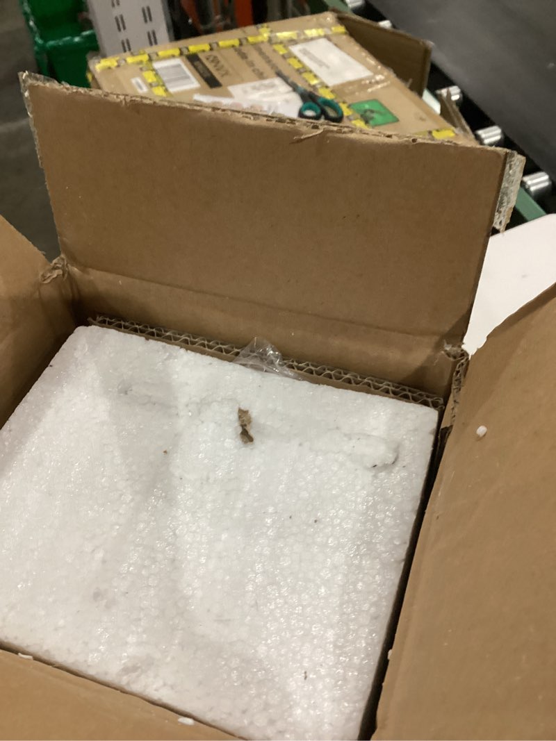 Condition photo showing As Is for ALAMPEVER Modern Wall Sconces with Dimmable T10 LED Bulb, Bright Bathroom Sconces Wall Lighting with Clear Glass, Steel Wall Light fixtures for Bathroom Mirror Living Room Hallway Bedroom Polished Silver-2700K 1 Pack