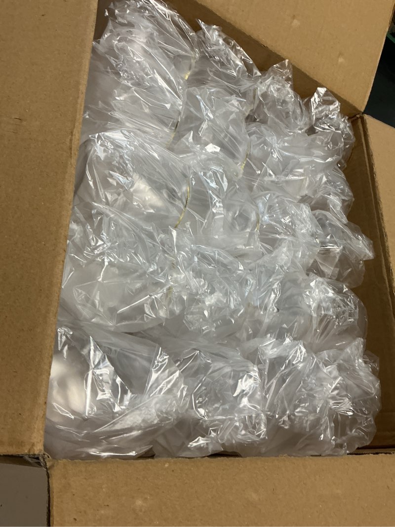 Condition photo showing Good Condition for goodluck 80 pcs diamond stemless plastic wine whiskey glasses, 12 oz disposable cocktail glasses, suitable for weddings, birthday parties, family gatherings, bars, etc ?gold rimmed cups? clear and gold 80