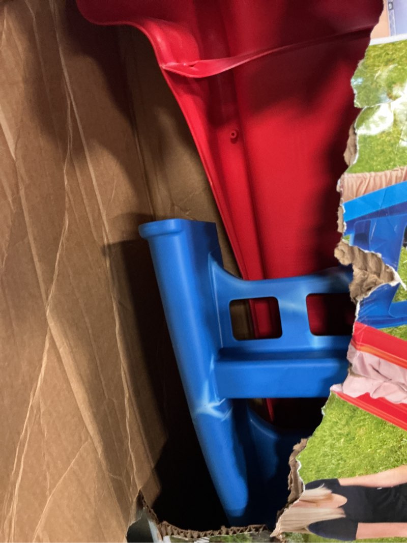 Condition photo showing As Is for little tikes first slide - blue