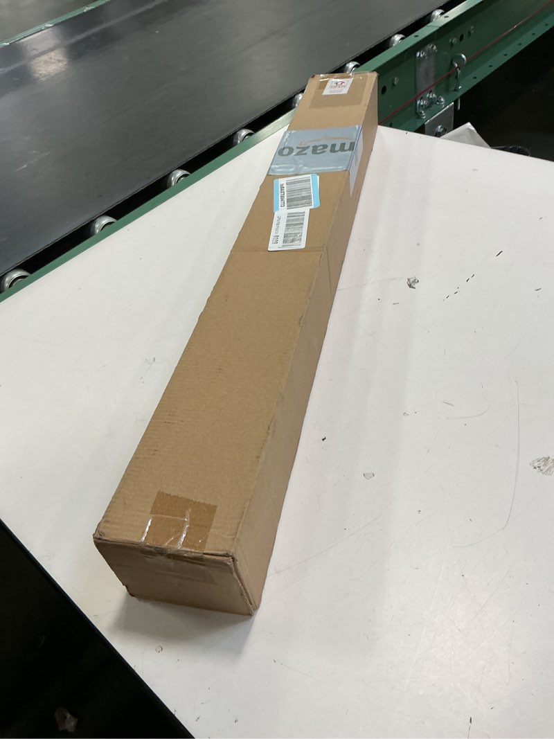 Condition photo showing New/Like New for Joydeco No Drill Blackout Shades, Free-Stop Cordless Roller Shades, UV Protection, Thermal Insulated Blinds for Indoor Windows, Easy Install Window Blinds for Home and Office (Grey, 28" W X 75" H) Light Grey (No Drill) 28"W x 75"H