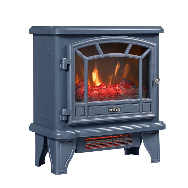 Duraflame 1,000 sq ft Infrared Quartz Electric Fireplace Stove Heater Navy