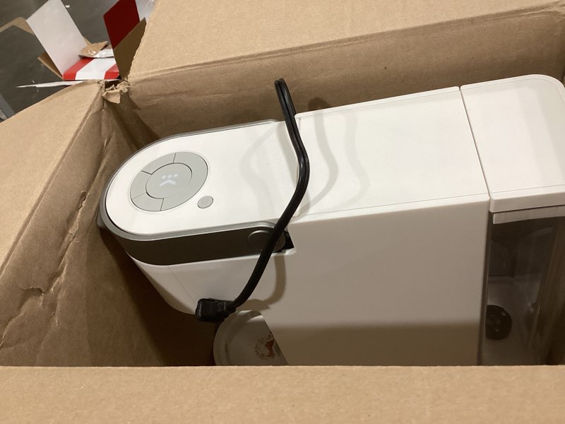 Condition photo showing As Is for Keurig K-Slim Single Serve K-Cup Pod Coffee Maker, Multistream Technology, 3 Brew Sizes, Slim and Sleek Design, 46oz Removable Reservoir, White