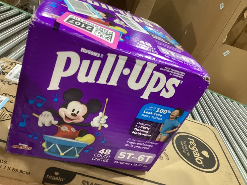 Condition photo showing New/Like New for Pull-Ups Boys' Potty Training Pants, Size 5T-6T Training Underwear (46-60 lbs), 48 Count 5T-6T 48