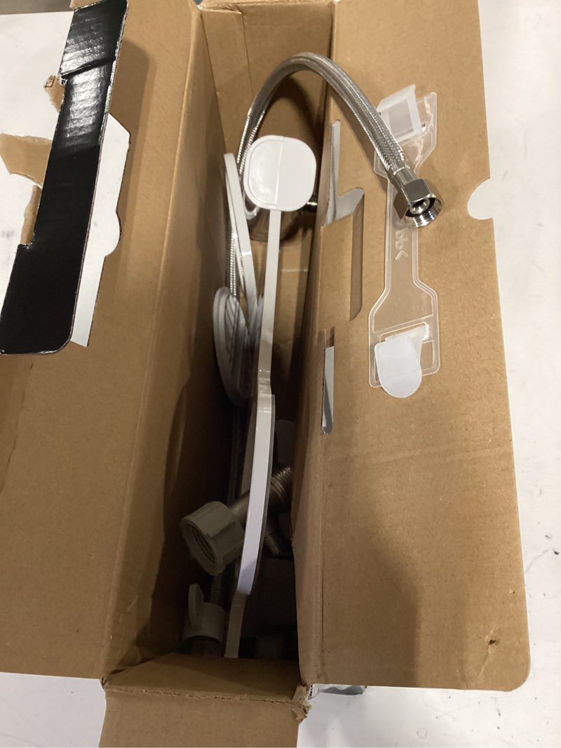 Condition photo showing Good Condition for ultra-slim bidet attachment, posterior&feminine wash-(retractable dual nozzles), non-electric bidet attachment for toilet seat, adjustable fresh cold water pressure, stainless steel inlet (white)