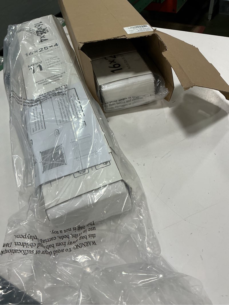 Condition photo showing New/Like New for 16x25x4 AC Furnace Air Filter Compatible with Honeywell FC100A1029, MERV 11 HAVC Filter Replacement, Actual Size:15.8"x24.8"x4.4", Pack of 2