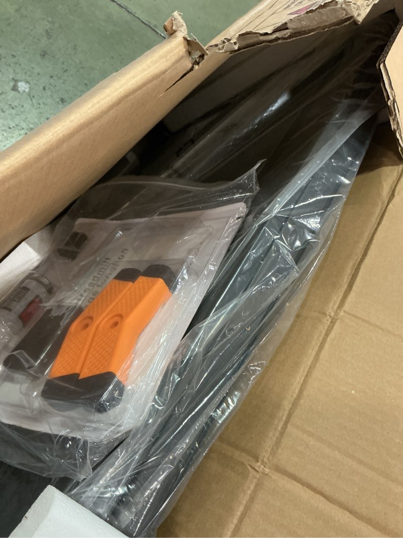 Condition photo showing Good Condition for 2 Side Walking Pad Treadmill with Incline Massage Function, 2 in 1 Under Desk Treadmills Walking Pad and Foot Massager for Home/Office, Portable Treadmill with Remote Control LED Display Black-No Handle Bar