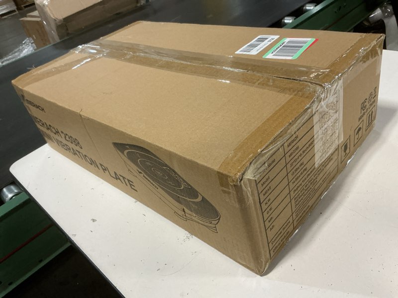 Condition photo showing New/Like New for MERACH Vibration Plate Exercise Machine, Curved Vibration Plate for Lymphatic Drainage Weight Loss, Vibrating Plate with Real-Time Calorie Tracking on LED Display, Workout Equipment for Home Women Men Black