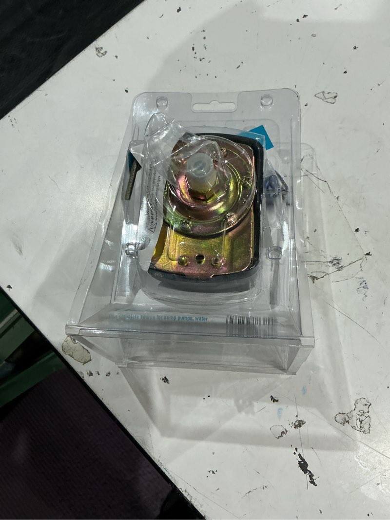 Condition photo showing As Is for h2opro 1/4-in mnpt polyethylene pressure regulator valve