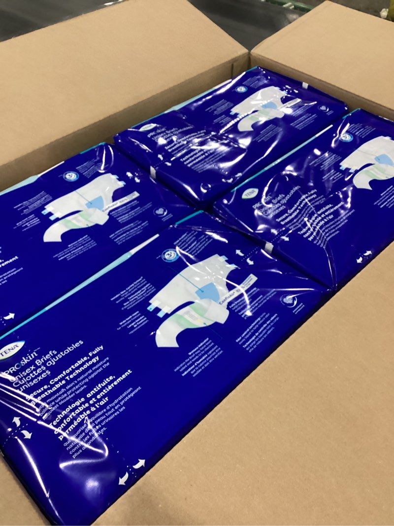 Condition photo showing New/Like New for Tena Incontinence Adult Diapers, Maximum Absorbency, Disposable Briefs, ProSkin - Large - 56 ct Large 56