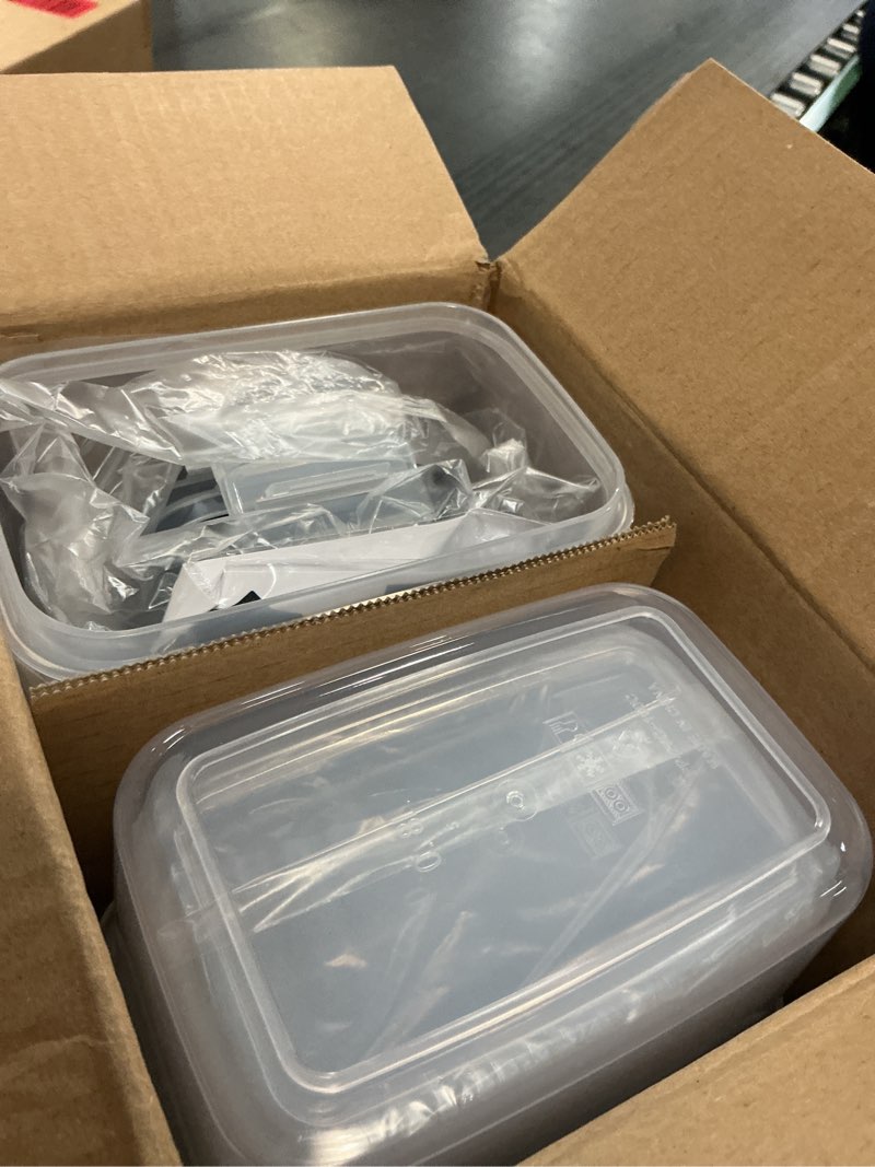 Condition photo showing Good Condition for vtopmart airtight food storage containers set, 38pcs plastic kitchen and pantry organization canisters, black