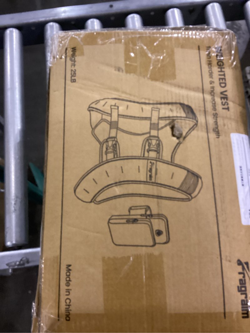 Fragraim Weighted Vest for Women Men - 25lb Weight Vest with Reflective Stripe, Detachable Phone Pou