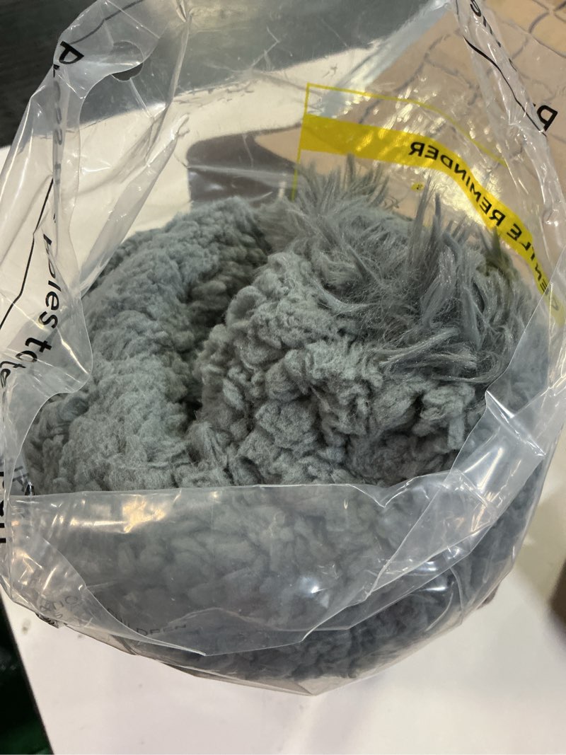 Condition photo showing Good Condition for Bedsure GentleSoft Fluffy Grey Throw Blanket, Grey Decor Cozy Gifts for Women Men, Soft Sherpa Fleece Fuzzy Plush Thick Warm Minky Faux Fur Throw Blanket for Couch Bed Sofa, Gray Gifts for Dad, 50x60 10- Grey Throw (50" x 60")