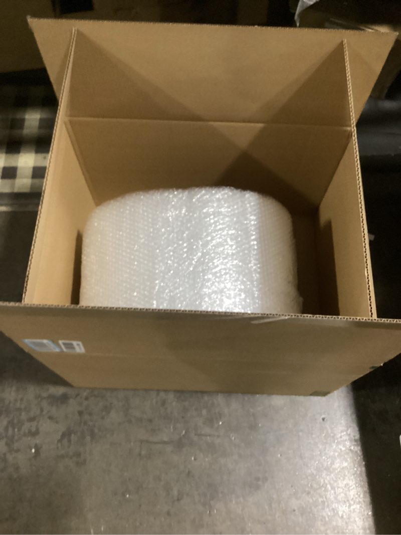Condition photo showing New/Like New for Amazon Basics Bubble Cushioning Wrap Packing Material for Fragile Items, Perforated, 12 inch x 175 ft Long Roll, Small 3/16", Clear Clear 12 inch x 175 ft