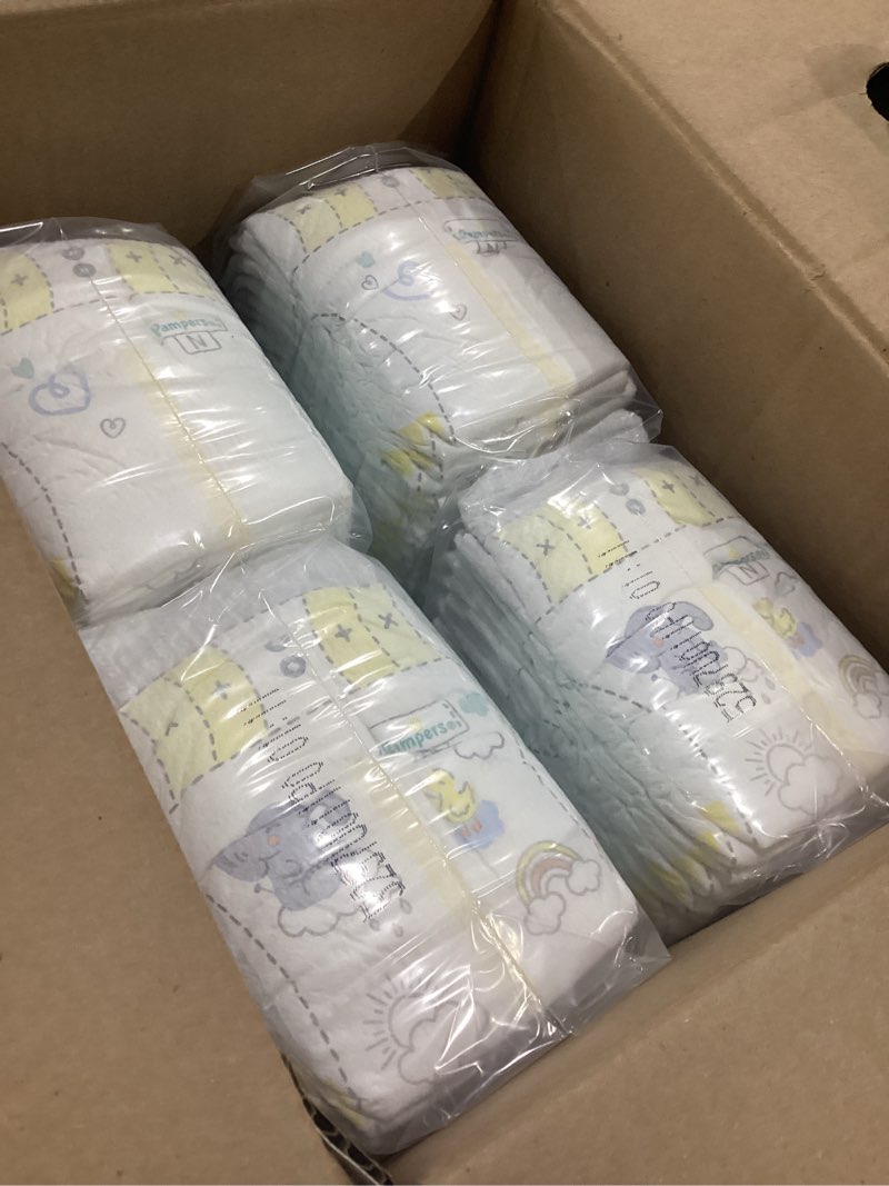 Condition photo showing New/Like New for pampers swaddlers diapers, size 0 (up to 10 lbs), 140 count, absorbent, keeps baby dry and comfortable, skin safe disposable baby diaper (packaging may vary) newborn 140