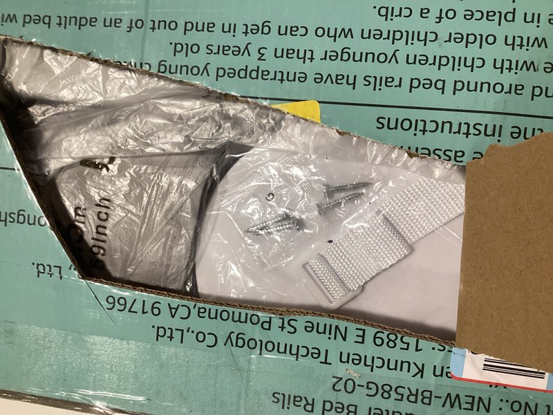 Condition photo showing Good Condition for Baby Bed Rail Guard for Toddlers - 58.7" Toddler Bed Rails for Twin, Full, Queen, King Bunk Size Bed Swing Down Bedrail Extral Tall Child Safety Side Railing Guards for Kids 59 Inch Grey