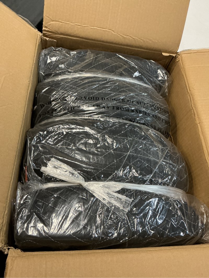 Condition photo showing As Is for Simpli-Magic Heavy Duty Padded Moving Blankets 72" x 40" – 12 Pack – Packing Blankets, Furniture Covers for Moving Standard Grade