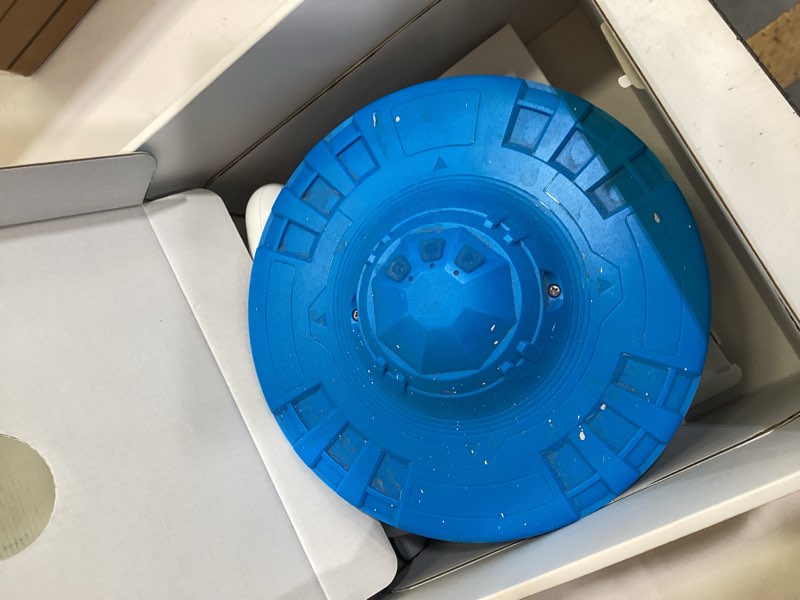 Condition photo showing As Is for pool alarm, floating pool safety alarms for inground & above ground pools – loud 110db alert, adjustable sensitivity, protection for kids & pets (blue)